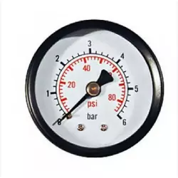 Манометр осьовий гліцириновий (Аксіальний) 63 мм/0-160 барів (Італія) для повітря, газу, води, гідравліки