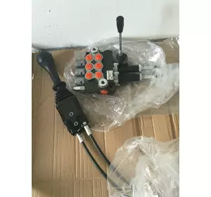 Гидрораспределитель 3Р80, 2 секции на тросах с джойстиком Гидрораспределитель 3Р80, 2 секции на тросах с джойстиком