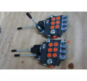 Гидрораспределитель 3Р40 3 секции с джойстиком Гидрораспределитель 3Р40 3 секции с джойстиком