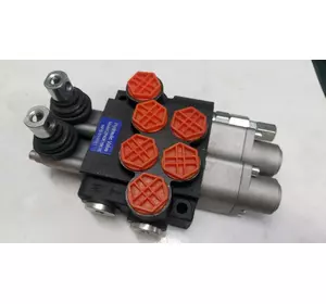 Гидрораспределитель корейский Р40 2 секционный с плавающим, Р80-3/1-22 на Т25, ЮМЗ, МТЗ, Т40 Гидрораспределитель корейский Р40 2 секционный с плавающим, Р80-3/1-22 на Т25, ЮМЗ, МТЗ, Т40