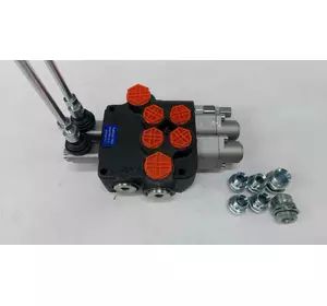 Гидрораспределитель 2 секции 2Р80-L12L12 корея с плавающим положением L12 на 2 секции на МТЗ, ХТЗ, Т150 Гидрораспределитель 2 секции 2Р80-L12L12 корея с плавающим положением L12 на 2 секции на МТЗ, ХТЗ, Т150