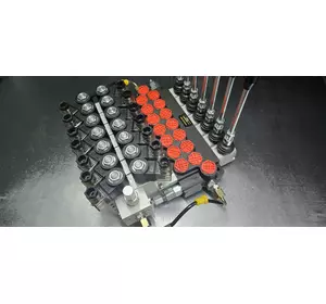 Гидрораспределитель 07P40 EHOR 7 секций с гидроэлектроуправлением (ручное+электро) 40 л/мин 12/24 Корея Гидрораспределитель 07P40 EHOR 7 секций с гидроэлектроуправлением (ручное+электро) 40 л/мин 12/24 Корея