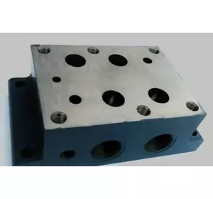 Плита для распределителя ДУ25 (G1 1/2") Р203, РХ20, РЕХ-20, 4WEH-25, WMM25, WH25, WE25, Z2S25, Z2FS25 Плита для распределителя ДУ25 (G1 1/2") Р203, РХ20, РЕХ-20, 4WEH-25, WMM25, WH25, WE25, Z2S25, Z2FS25