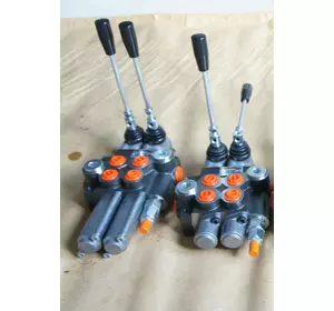 Гидрораспределитель двухсекционный 2Р40 K16K16 GKZ1 с плавающим положением К16 на 2 золотника Гидрораспределитель двухсекционный 2Р40 K16K16 GKZ1 с плавающим положением К16 на 2 золотника