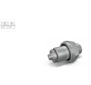 Клапан обрыва (аварийный) трубного монтажа под рукав VUBA 3/8" + DIN T12L (M18x1,5)