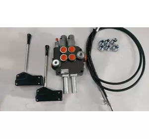 Гидрораспределитель 2 cекционный Р80 с плавающими на 2 секции на тросах и рукоятками 3047 МТЗ, ЮМЗ. Хит продаж Гидрораспределитель 2 cекционный Р80 с плавающими на 2 секции на тросах и рукоятками 3047 МТЗ, ЮМЗ. Хит продаж