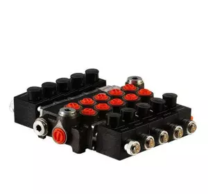 Гидрораспределитель электромагнитный Z80 -80 л/мин 5 секционный на 12 Вольт Гидрораспределитель электромагнитный Z80 -80 л/мин 5 секционный на 12 Вольт