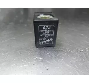 Соленоид CAMOZZI A7J 230V 50/60 Hz 3,5VA /240V 4VA W 27,5 х 22 х 29,5 мм Соленоид CAMOZZI A7J 230V 50/60 Hz 3,5VA /240V 4VA W 27,5 х 22 х 29,5 мм