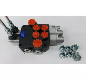 Гидрораспределитель двухсекционный 2Р80-L12L12 корея с плавающим положением L12 на 2 секции на МТЗ, ХТЗ, Т150 Гидрораспределитель двухсекционный 2Р80-L12L12 корея с плавающим положением L12 на 2 секции на МТЗ, ХТЗ, Т150