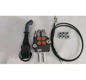 Гидрораспределитель 2 cекционный Р80 с плавающими на 2 секции на тросах с джойстиком МТЗ, ЮМЗ. Хит продаж Гидрораспределитель 2 cекционный Р80 с плавающими на 2 секции на тросах с джойстиком МТЗ, ЮМЗ. Хит продаж