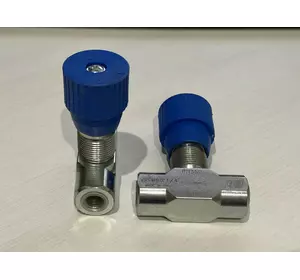 Регулятор расхода дроссель VRFU 90 1/2" 50 л/мин Oleodinamica Marchesini с обратным клапаном