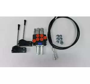 Гидрораспределитель 2 секции 2Р40-K16K16 с плавающими корейский, тросики и тросовые рукоятки 3047 на МТЗ, ЮМЗ Гидрораспределитель 2 секции 2Р40-K16K16 с плавающими корейский, тросики и тросовые рукоятки 3047 на МТЗ, ЮМЗ