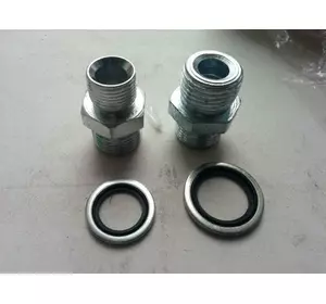 Штуцер (адаптер) M27x1,5 М24х1.5 сфера 60° (ключ 30) Штуцер (адаптер) M27x1,5 М24х1.5 сфера 60° (ключ 30)
