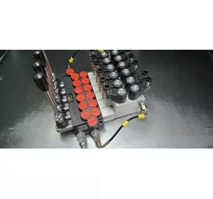 Гидрораспределитель 06P40 EHOR 6 секций с гидроэлектроуправлением (ручное+электро) 40 л/мин 12/24 Корея Гидрораспределитель 06P40 EHOR 6 секций с гидроэлектроуправлением (ручное+электро) 40 л/мин 12/24 Корея