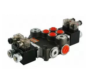 Гидрораспределитель с электроуправлением 2 секционный Z50 12 /24 Вольта Гидрораспределитель с электроуправлением 2 секционный Z50 12 /24 Вольта