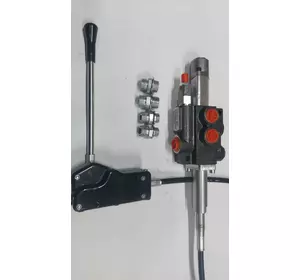 Гидрораспределитель Р80 с тросом под вилку на рычаг Indemar 3047 Гидрораспределитель Р80 с тросом под вилку на рычаг Indemar 3047