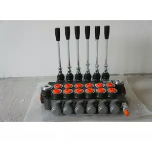 Гидрораспределитель Р40 6-секционный 40-60 л/мин Badestnost Гидрораспределитель Р40 6-секционный 40-60 л/мин Badestnost