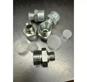 Штуцер адаптер прямий AGM M33x2 AGR 1/2"-14 BSP у порт (під ключ 41) Штуцер адаптер прямий AGM M33x2 AGR 1/2"-14 BSP у порт (під ключ 41)