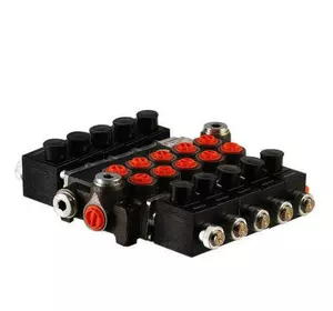 Гідророзподільник електромагнітний Z80-80 л/хв 5 секційний на 12 вольтів Гідророзподільник електромагнітний Z80-80 л/хв 5 секційний на 12 вольтів