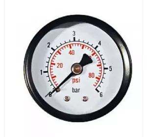 Манометр осьовий гліцириновий (Аксіальний) 63 мм/0-100 барів (Італія) для повітря, газу, води, гідравліки