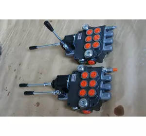 Гідророзподільник 3Р40 3 секції з джойстиком Гідророзподільник 3Р40 3 секції з джойстиком