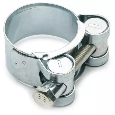 Хомут силовой затяжной 122-130 W1 стальной оцинкованный