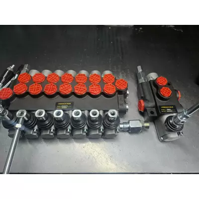 Гидрораспределитель 8 секций Р40 40-60 л/мин Корея на манипулятор, грейдер, экскаватор